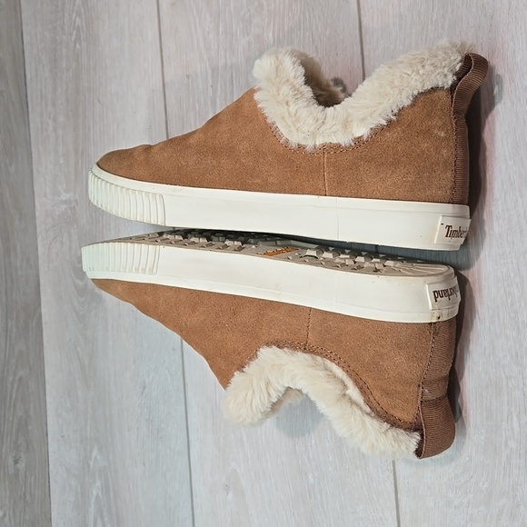 Timberland Women Skyla Bay A2CDJ Ankle Leather Faux fur 8.5 boots shoes - Picture 8 of 11